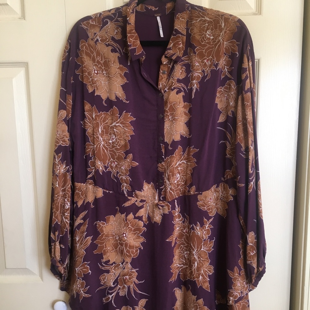 Free People Purple Floral Dress